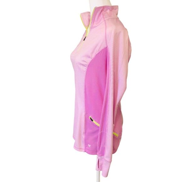 Xersion Light Pink Stripe 1/4 Zipper Women's Tennis Light Windbreaker Size (M) - Picture 3 of 7